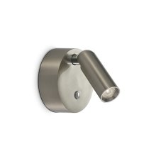 Nástěnné svítidlo s vypínačem LED 180lm 3000K nikl IP20 Ideal Lux BEAN 364810 nabíjecí
