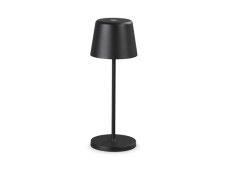 Ideal lux 346908 CUTE vonkajšia dotyková stolná lampička V208mm LED 3W 220/110lm 2200-2700K IP65 čierna, nabíjacia stanica