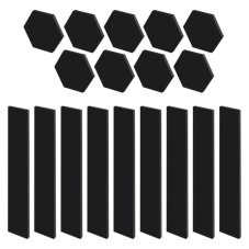 EMOS ZIW269R GoSmart LED svietidlo Lines čierne, 9 častí, 34 W, RGB, stmievateľné, WiFi