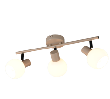 Stropní bodové svítidlo / spot 3x E14 béžová IP20 TRIO Reality BOBA R86373043