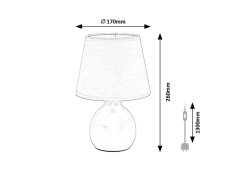 RABALUX 74078 Ingrid stolní lampička V260mm1xE14 růžová