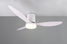 TRIO Reality R64202131 GÖTEBORG Stropní ventilátor s osvětlením D1320mm SMD LED 20W/2500lm 2700-6000K bílá, dálkový ovladač