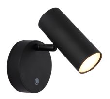 GLOBO 57914-1AL ALLVI nástěnné svítidlo nabíjacie LED 0,4W 60/29lm 3100K černá, USB Cable incl., 3StepDIM