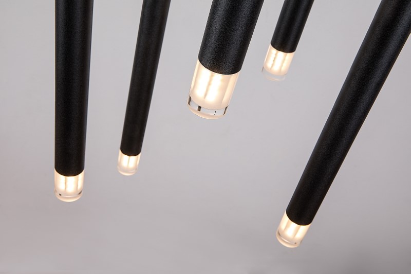 RABALUX 72360 Ramira závesné svietidlo D360mm 5xG9 čierna, priehľadná