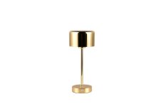 TRIO Reality R59151103 JEFF dotyková stolní lampička SMD LED 1,5W/120lm 3000K mosazná, bílá, nabíjecí baterie, USB-C port