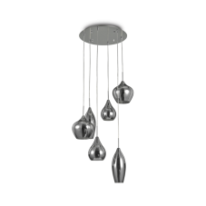 Závesné svietidlo Ideal lux 111841 SOFT SP6 FUME 6xE14 40W
