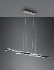 TRIO 341210305 BLAZE závěsné svítidlo SMD LED V1500mm 35W/4300lm 2300+3000+4000K broušený hliník, switchdimmer