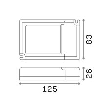 Ideal lux Pro 247854 LED PANEL DRIVER 1-10V 42W 1000mA příslušenství - ovladač