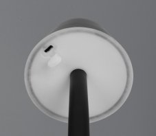 TRIO Reality R54991132 VIDAL dotyková stolní lampička v245mm SMD LED 1,5W/150lm 3000K IP44 černá matná