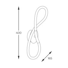 LED nástěnné svítidlo 1400 lm 3000+4000+6000K černé Zuma Line BALBO 20006W-BK