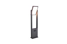 TRIO 553769142 MALAWI solární stojanové svítidlo/sloupek se senzorem V610mm SMD LED 5W/700lm 2300-4000K IP65 antracit, nabíjecí baterie, hybrid