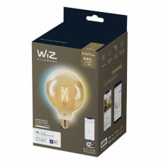 Philips WiZ Tunable white 8718699786816 LED žárovka Filament Globe E27 6,7W/640lm G120 2000-5000K