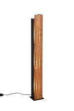 TRIO 463300330 KARUNI stojací lampa V1210mm 3xE27 černá, dřevo