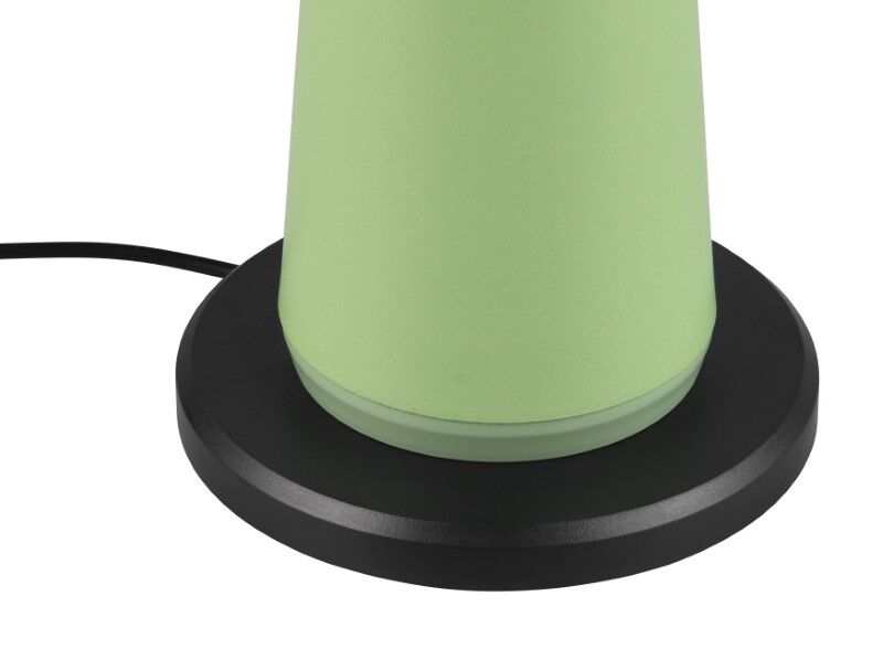 TRIO Reality R57716149 FUNGO venkovní stolní lampa SMD LED V310mm 2W/200lm 3000+4000+6500K IP54 pistáciová, černá, nabíjecí baterie, USB-C port, nabíjecí stanice