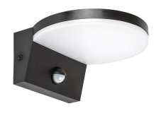 RABALUX 77119 Batida vonkajšie nástenné svietidlo so senzorom LED 9W/900lm 2700+4000+6500K IP54 čierna