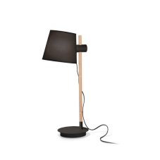 Ideal Lux 272238 AXEL stolní lampička 1xE27 černá, dřevo