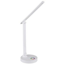 GLOBO 58445W GERALDO stolní svítidlo LED V500mm 5W/538lm 2700+6500+4000K bílá, adaptér, USB kabel, RGB podsvícení