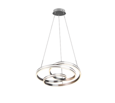 TRIO 326210107 NURIA/YARA závěsné svítidlo LED D600mm 60W/7200lm 2300+3000+4000K matný nikl, switchdimmer