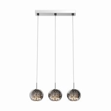Závěsné svítidlo 3x G9 kouřová chromová Zuma Line Crystal P0076-03N-B5FZ