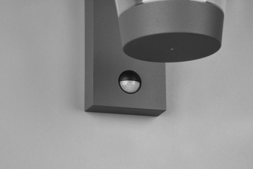 TRIO 211069142 CAVADO vonkajšie nástenné svietidlo 1xE27 IP44 antracit pohybový senzor