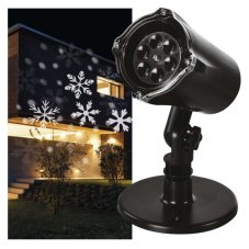 DCPC04 EMOS LED dekorativní projektor – vločky, IP44, studená bílá
