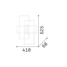 Ideal lux 341323 FRAME stropné svietidlo LED 33W 3500/2160lm 2700K biela