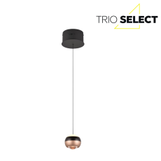 TRIO SELECT 344410132 ORBIT závesné svietidlo D150mm SMD LED 8W/960lm 2300+3000+4000K čierna matná, kávová, switchdimmer