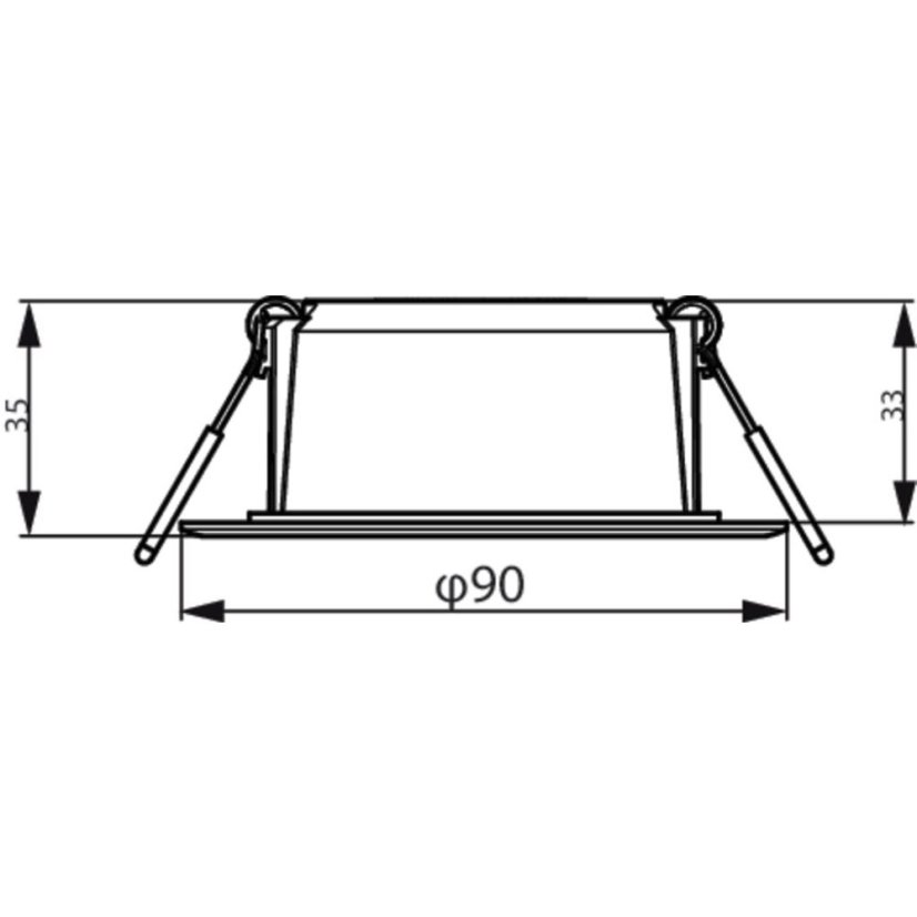 Philips 59444 MESON 080 zápustné svítidlo LED D90mm 5,5W 550/380lm 4000K bílá 8720169173620