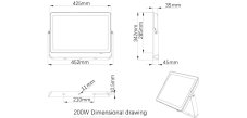 Philips Projectline 8719514954489 exteriérový reflektor LED 200W 18000lm 3000K IP65 čierna