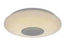 RABALUX 3509 Rodion LED stropní svítidlo s reproduktorem 400mm 24W/1800lm 2700-6500K, RGB s dálkovým ovladačem, Bluethoot