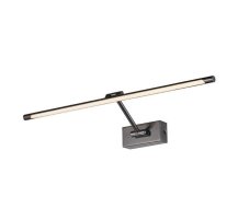 AZZARDO AZ2659 DECOline DAVINCI 70 BLACK CHROME nástenné LED svietidlo 12W/835lm IP20 čierna/chróm