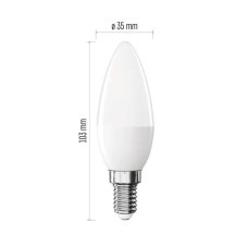 Emos ZQ3E43 LED žiarovka E14 CLASSIC sviečka 6,5W 806lm 4000K