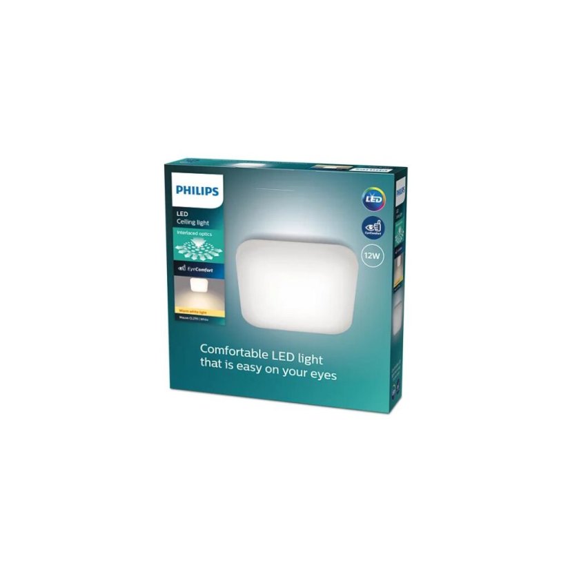 Philips 8720169195455 Mauve CL270 EC SQ stropní svítidlo LED 260x260mm 12W/1200lm 2700K bílá