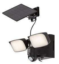 RABALUX 77091 Leszno solární svítidlo/reflektor se senzorem LED 10W/800lm 4000K IP54 černá, bílá