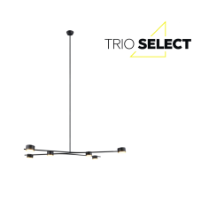 Závěsné svítidlo 6x GX53 černé, zlaté TRIO SELECT CODA 369000680