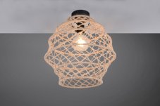 TRIO Reality R61681036 HIVE stropné svietidlo D380mm 1xE27 čierna matná, prírodná