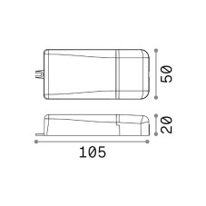 Ideal lux Pro 266701 OFF DRIVER DALI 20W 350mA príslušenstvo - ovládač