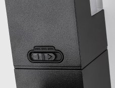 RABALUX 77126 Darvas vonkajšie nástenné svietidlo LED 7W/450lm 2700+4000+6000K IP54 čierna