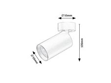 RABALUX 73081 Yorli nástěnné bodové svítidlo/spot 1xGU10 černá