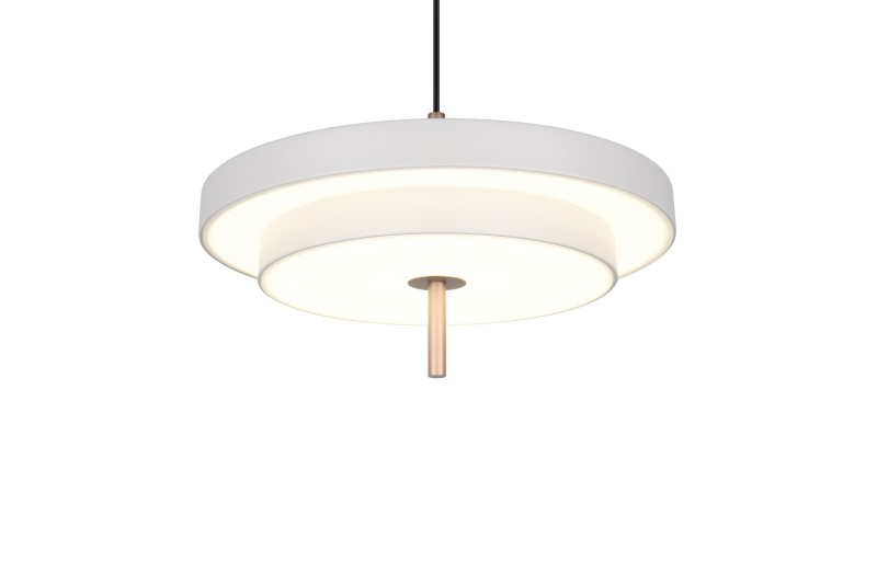 TRIO 340219176 KEATON závesné svietidlo D400mm SMD LED 34,5W/4000lm 2300+3000+4000K svetlošedá, switchdimmer