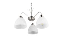 TRIO Reality R31053007 DOBBY závěsné svítidlo D430mm 3xE27 nikl matný, alabastrová