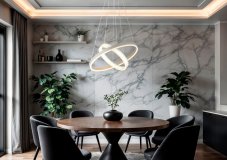 Závěsné svítidlo LED 3000K písková, bílá IP20 GLOBO lighting MARLENNE 48046H1