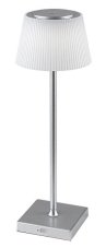 RABALUX 76013 Taena dotyková stolná lampička LED V380mm 4W/200lm 3000-5000K IP44 strieborná, biela
