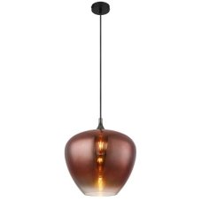 GLOBO 15548H2G MAXY závěsné svítidlo D400mm 1xE27 černá, měděná