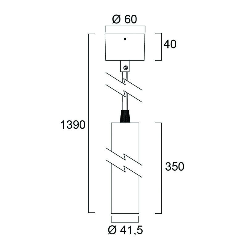 Sylvania 0006189 závěsné svítidlo Pixo Mini PENDANT 560lm 4000K MB bílá