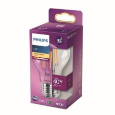 Philips 8718699761998 LED Classic žárovka 4,3W/40W 470lm E27 2700K 220-240V A60 filament