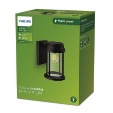 Philips 8720169266391 Outdoor Bellini vonkajšie nástenné svietidlo 1xE27 IP44 antracit