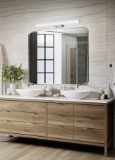 TRIO 283274206 MATTIMO nástěnné svítidlo nad zrcadlo š600mm SMD LED 6,5W/750lm 4000K IP44 chromová, bílá