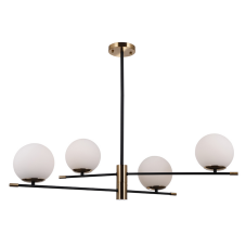 ITALUX PND-43660-4 Stelia závěsné svítidlo 4xE14 D860mm černá, starožitná bronzová, bílá