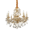 Závěsné svítidlo / Luster Ideal lux 060514 GIOCONDA SP8 ORO 8xE14 40W